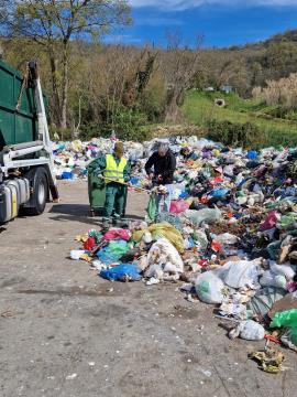 Foto: JPOP, Pregled in meritve odpadkov